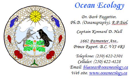 tel: (250) 622-2501; email: blueseas@oceanecology.ca