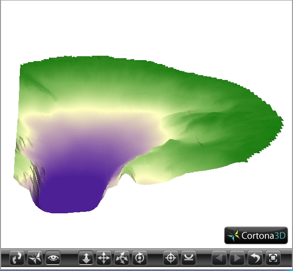 3D model of bathymetry