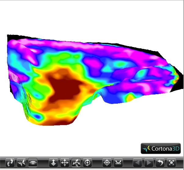 3D model of bottom hardness
